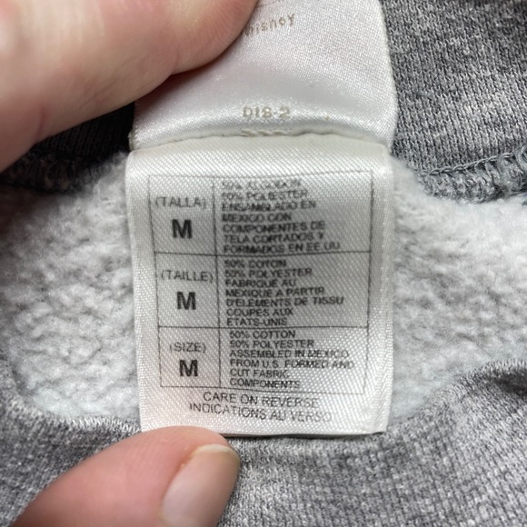 Disney Store Sweatshirt Womens Medium Gray Mickey Mouse Embroidered Crewneck - Picture 3 of 8